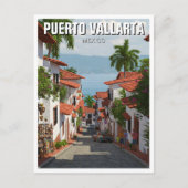 Straße in Puerto Vallarta Mexiko Postkarte (Vorderseite)