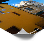 Straße in Riba-roja de Túria Poster (Ecke)