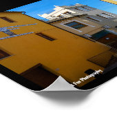 Straße in Riba-roja de Túria Poster (Ecke)