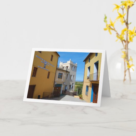 Straße in Riba-roja de Túria, spanische Stadt Karte (Gelbe Blume)