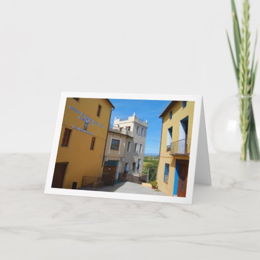 Straße in Riba-roja de Túria, spanische Stadt Karte (Vorderseite)