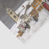 Straße in Røros im Winter von Harald Sohlberg Seidenpapier (Ausschnitt)