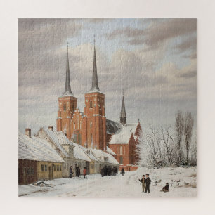 Straße in Roskilde 1836 Puzzle