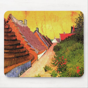 Straße in Saintes Maries von Vincent van Gogh Mousepad