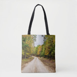 Straße in Saisons Wandel Tasche