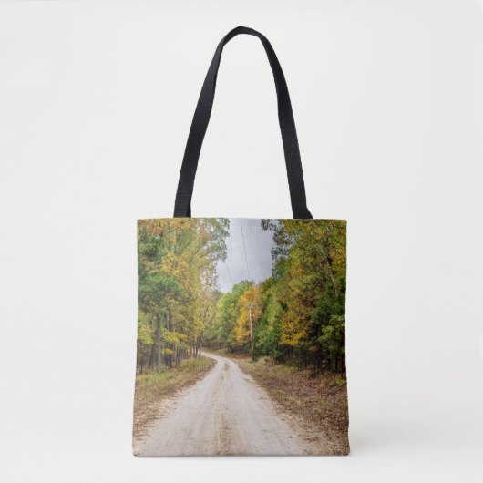 Straße in Saisons Wandel Tasche (Vorderseite)