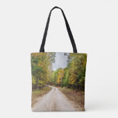 Straße in Saisons Wandel Tasche (Rückseite)