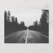 Straße in Schwarz und Weiß Postkarte (Vorderseite)