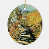 Straße in St Remy mit Abbildung von Vincent van Go Keramikornament (Links)