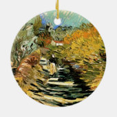 Straße in St Remy mit Abbildung von Vincent van Go Keramikornament (Hinten)