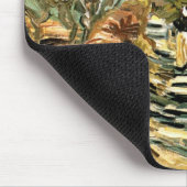 Straße in St Remy mit Abbildung von Vincent van Go Mousepad (Ecke)