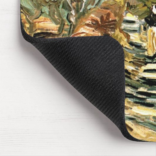 Straße in St Remy mit Abbildung von Vincent van Go Mousepad (Ecke)