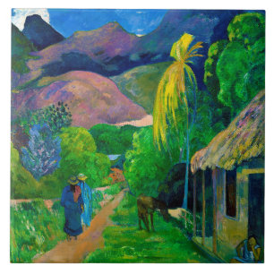 Straße in Tahiti, Gauguin Fliese