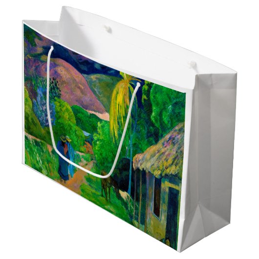 Straße in Tahiti, Gauguin Große Geschenktüte (Vorderseite Schrägansicht)