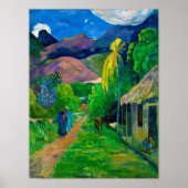 Straße in Tahiti, Gauguin Poster (Vorne)
