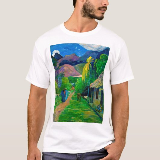 Straße in Tahiti, Gauguin T-Shirt (Vorderseite)