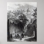 Straße in Urga Poster (Vorne)