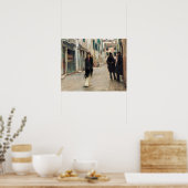 Straße in Venedig (1882) von John Singer Sargent Poster (Küche)