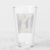 Straße in Venedig (Elegante Frau) (Singer Sargent) Glas (Rückseite)