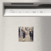 Straße in Venedig (Elegante Frau) (Singer Sargent) Magnet (In Situ (Geschirrspüler))