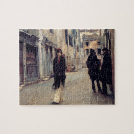 Straße in Venedig (Elegante Frau) (Singer Sargent) Puzzle