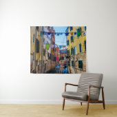 Straße in Venedig mit Wäsche waschen Kleider Itali Wandteppich (Beispiel (Horizontal))