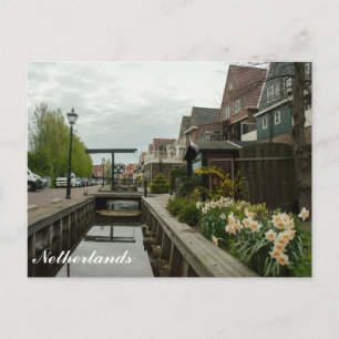 Straße in Volendam, Niederlande Postkarte