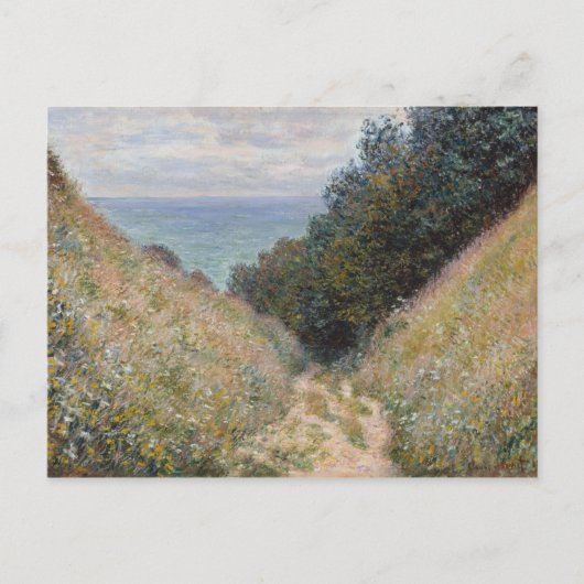 Straße La Cavee Pourville Claude Monet Postkarte (Vorderseite)