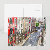 Straße Lissabon Postkarte (Vorne/Hinten)
