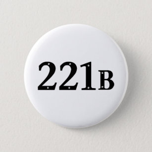 Straße London des Bäcker-221B - Adresse Sherlocks Button