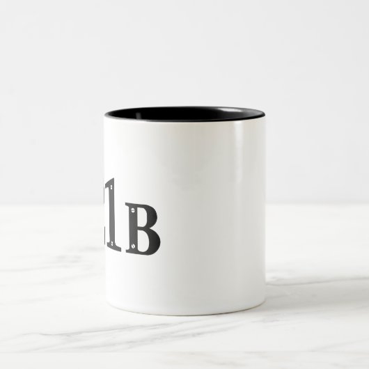 Straße London des Bäcker-221B - Adresse Sherlocks Zweifarbige Tasse (Mittel)