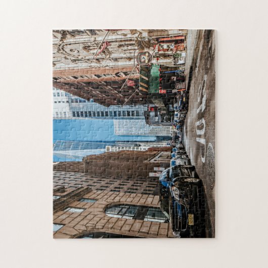 Straße mit Autos Puzzle (Vertikal)