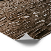 STRASSE MIT BEIGE HIGHWAYS UNTER BLAUEM HIMMEL POSTER (Ecke)