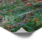 STRASSE MIT FALLENDEN BLÄTTER ZWISCHEN BÄUMEN POSTER (Ecke)