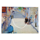 Straße mit französischen Flaggen, Manet Große Geschenktüte (Rückseite)
