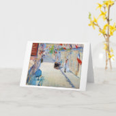 Straße mit französischen Flaggen, Manet Karte (Gelbe Blume)