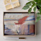 Straße mit französischen Flaggen, Manet Seidenpapier (Geschenk)