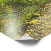 Straße mit Herbstfarben und -aspeln in Kebler Fotodruck (Ecke)