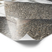 Straße mit Trulli Häusern in Alberobello, Puglia Fotodruck (Ecke)