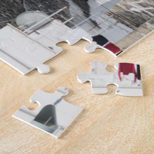 Straße mit trulli Häusern in Alberobello, Puglia Puzzle (Seite)