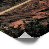 Straße nach Aoraki Poster (Ecke)