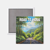 Straße nach Hana Maui Hawaii Magnet (Vorderseite/Rückseite)