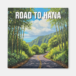 Straße nach Hana Maui Hawaii Magnet
