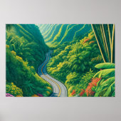 Straße nach Hana Maui Hawaii Poster (Vorne)