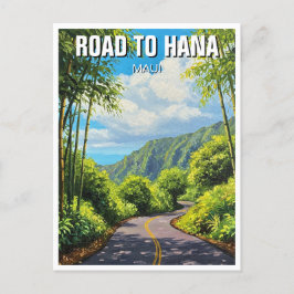 Straße nach Hana Maui Hawaii Postkarte