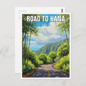 Straße nach Hana Maui Hawaii Postkarte (Vorne/Hinten)