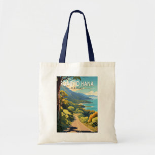 Straße nach Hana Maui Hawaii Reise Kunst Vintage Tragetasche