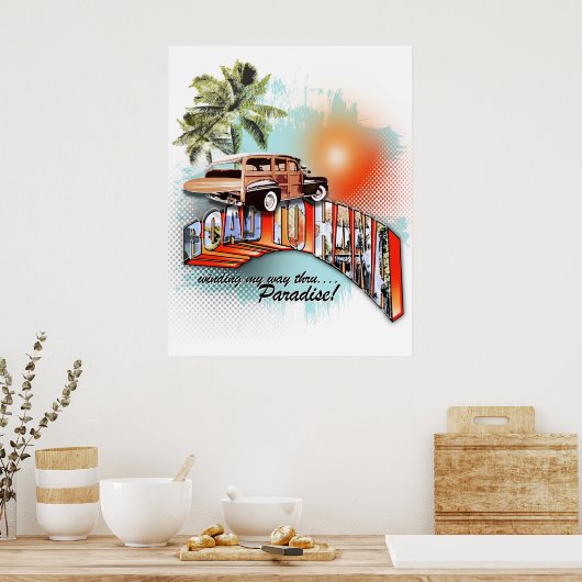 Straße nach Hana Poster (Küche)