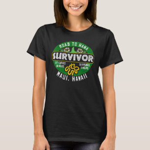 Straße nach Hana Survivor Curvy Palm Maui Hawaii T-Shirt