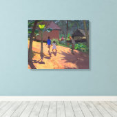 Straße nach Kovalum Beach Kerala 1996 Leinwanddruck (Insitu (Holzboden))